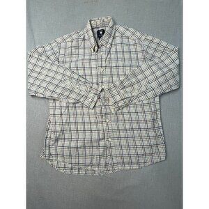 Ivy Crew 1953 Men's Large Cotton Multicolor Plaid Button Long Sleeve Dress Shirt